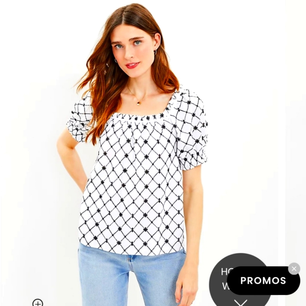 Loft eyelet top